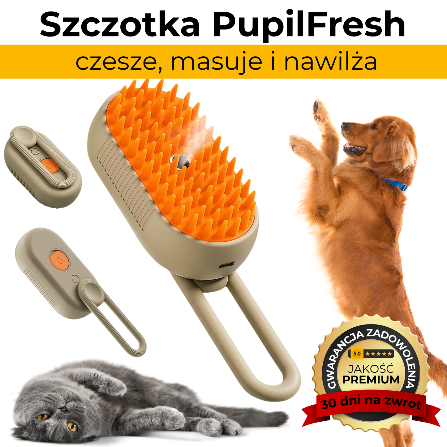 PupilFresh - delikatna szczotka parowa