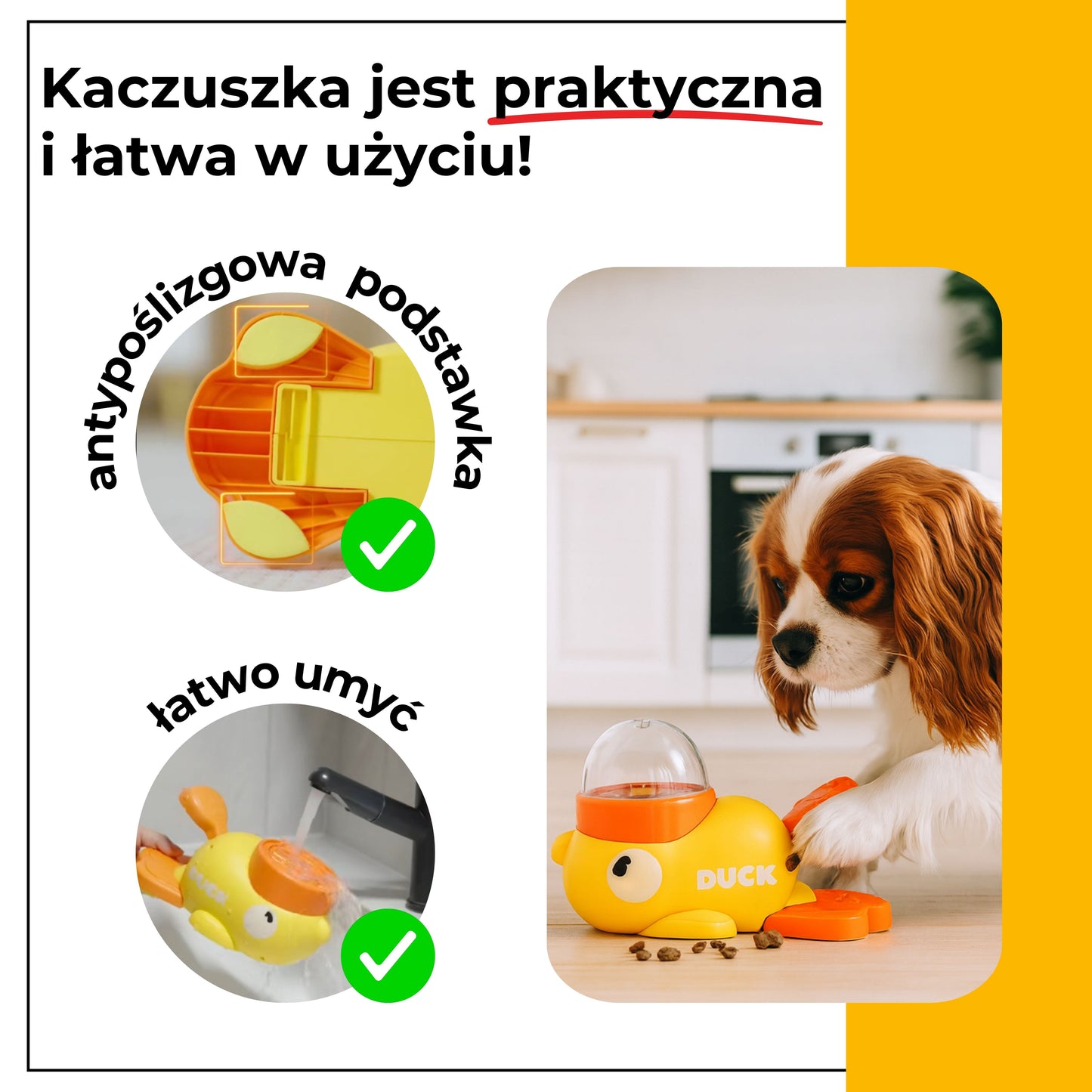 Kaczuszka - interaktywna zabawka podająca karmę