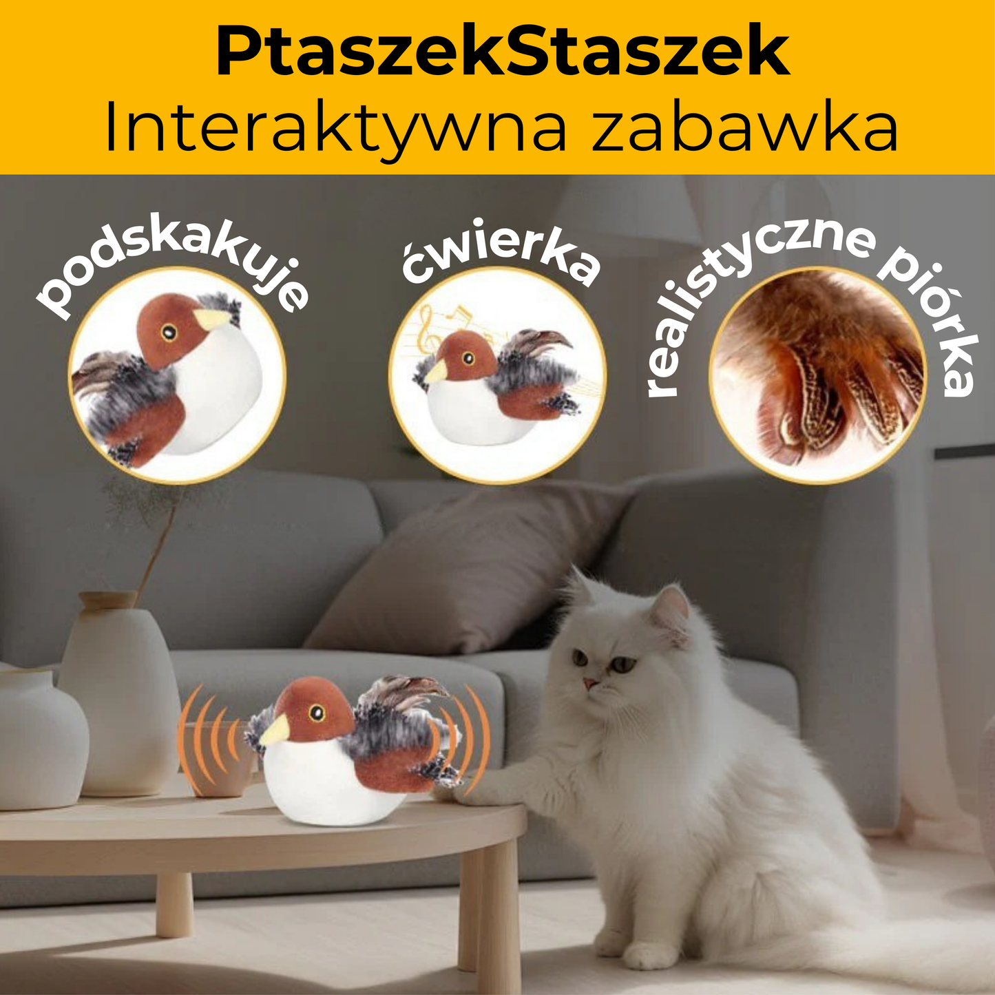 Zabawka Interaktywna PtaszekStaszek