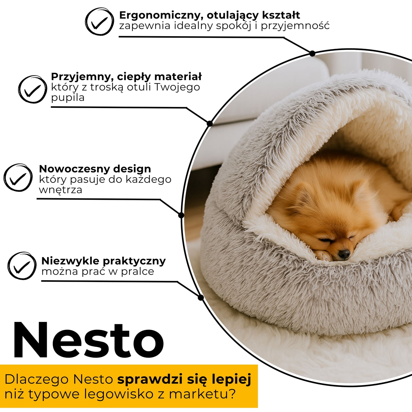 Nesto - przytulne legowisko dla Twojego pupila