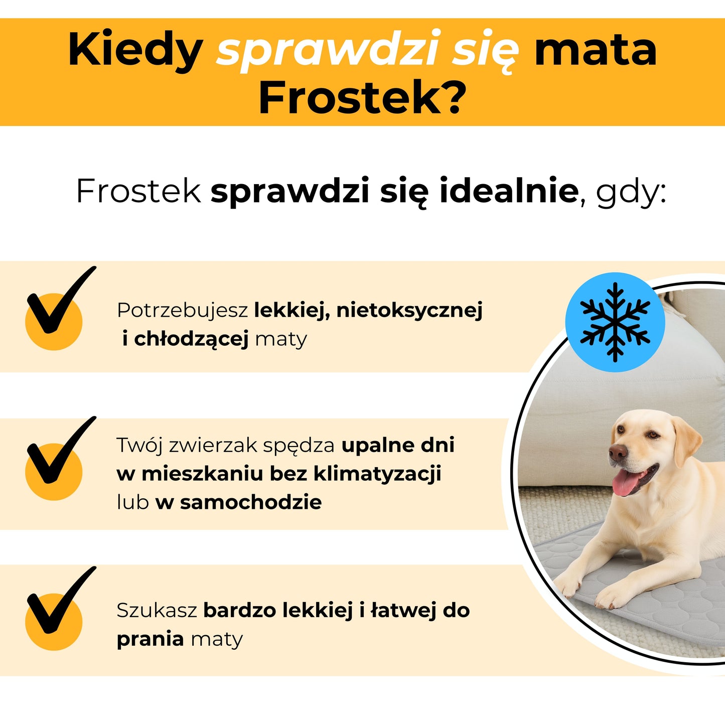 Mata chłodząca - Frostek