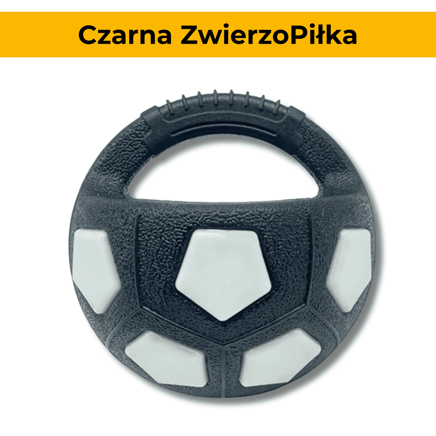 ZwierzoPiłka - wytrzymała piszcząca piłka z uchwytem dla psa