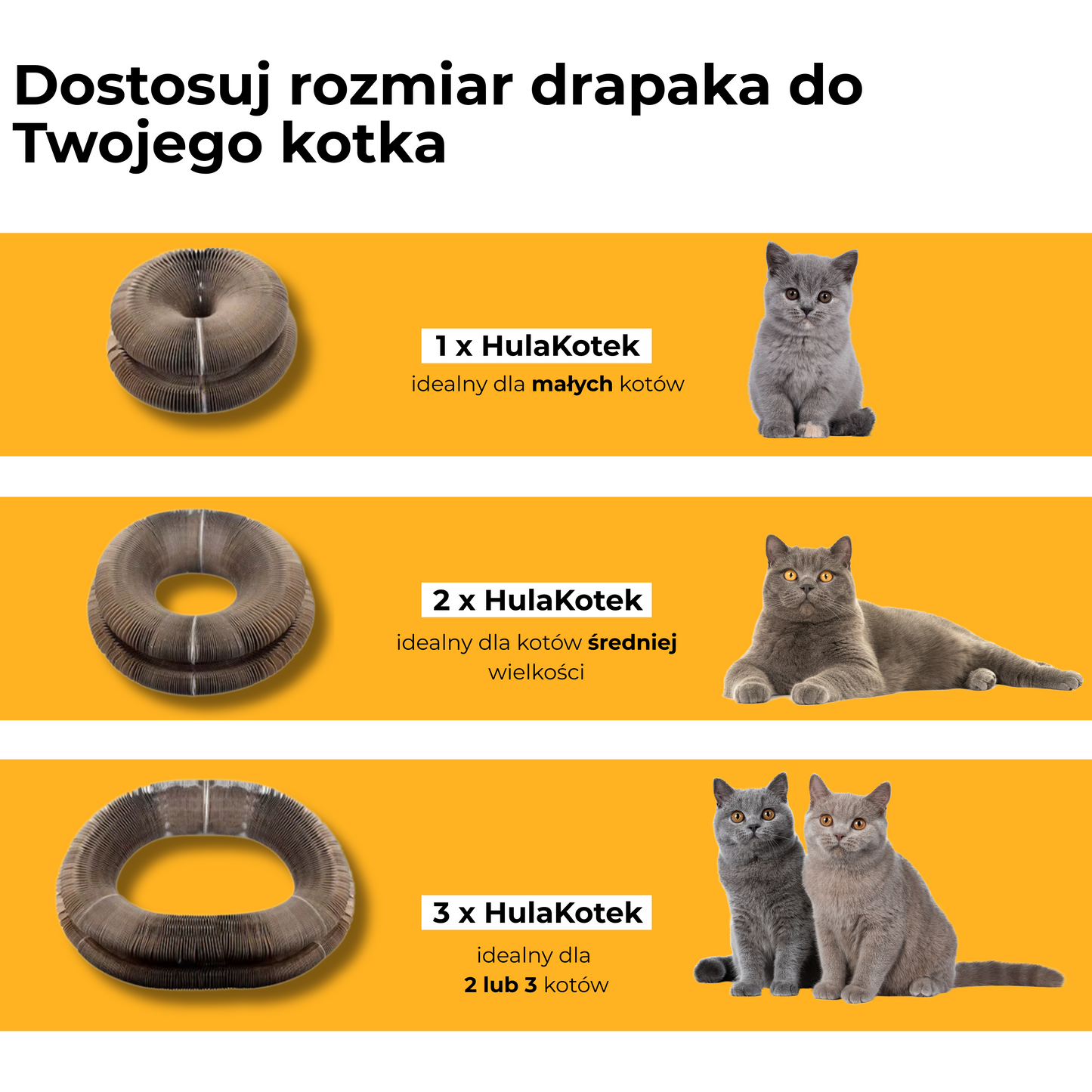 HulaKotek - wielofunkcyjny drapak dla kotów