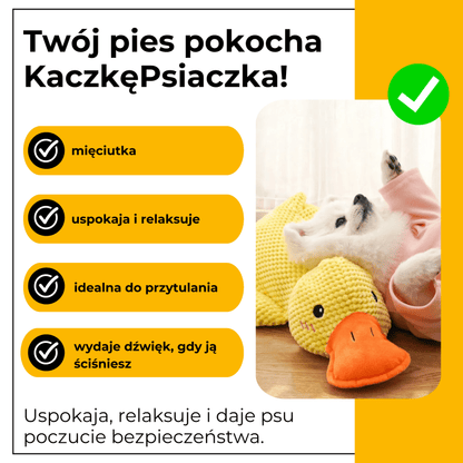 KaczkaPsiaczka - uspokajająca pluszowa zabawka dla psów