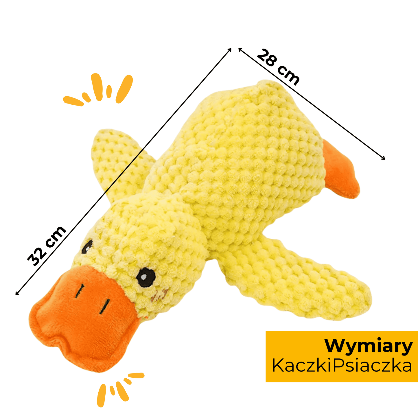 KaczkaPsiaczka - uspokajająca pluszowa zabawka dla psów