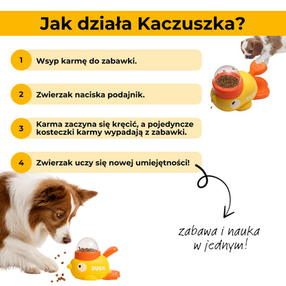 Kaczuszka - interaktywna zabawka podająca karmę