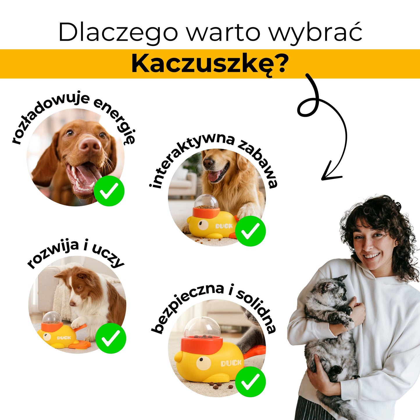 Kaczuszka - interaktywna zabawka podająca karmę