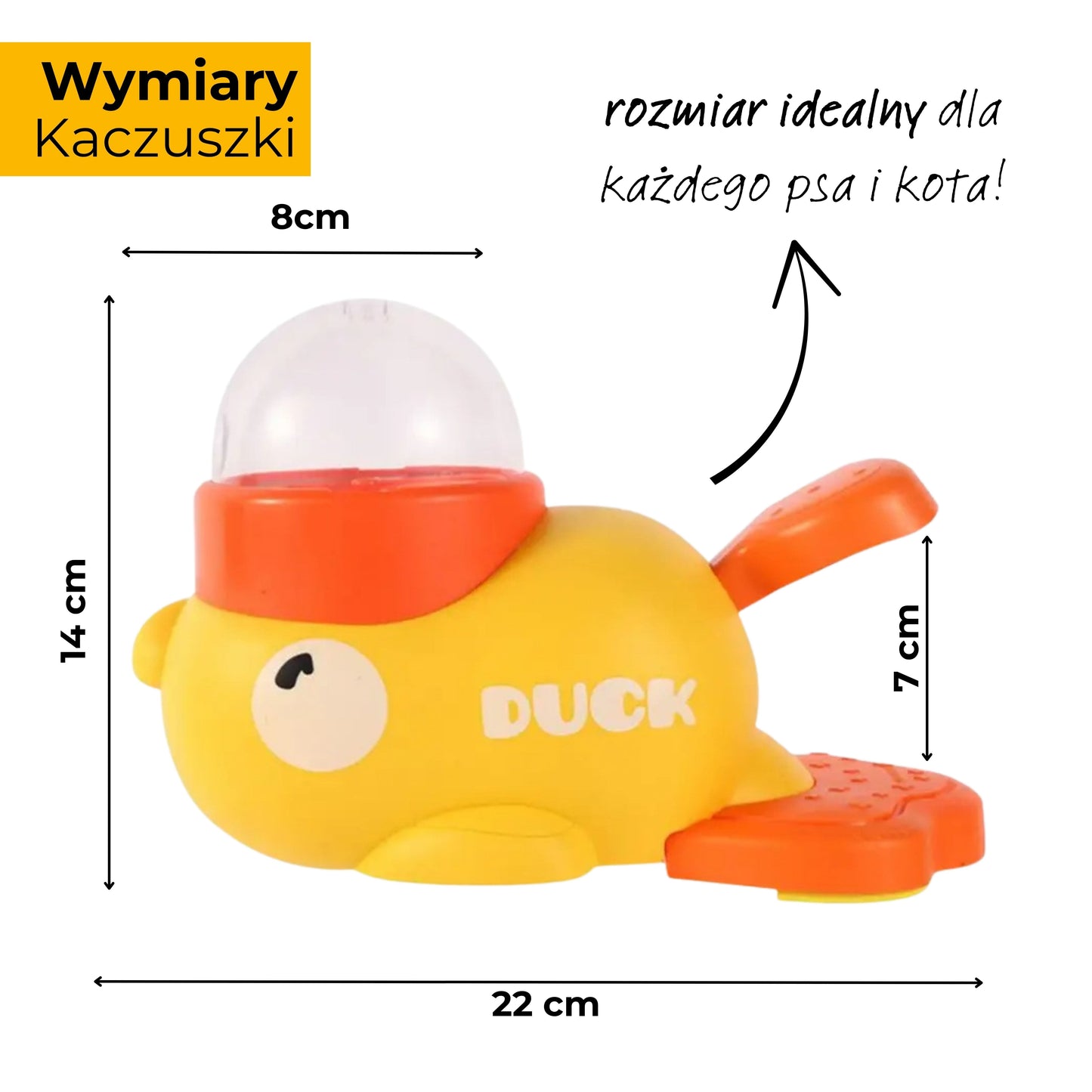 Kaczuszka - interaktywna zabawka podająca karmę