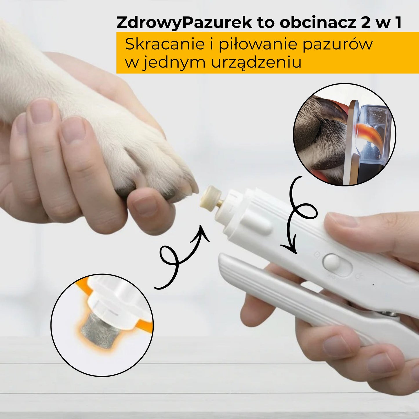 ZdrowyPazurek - bezpieczny obcinacz z lampką LED