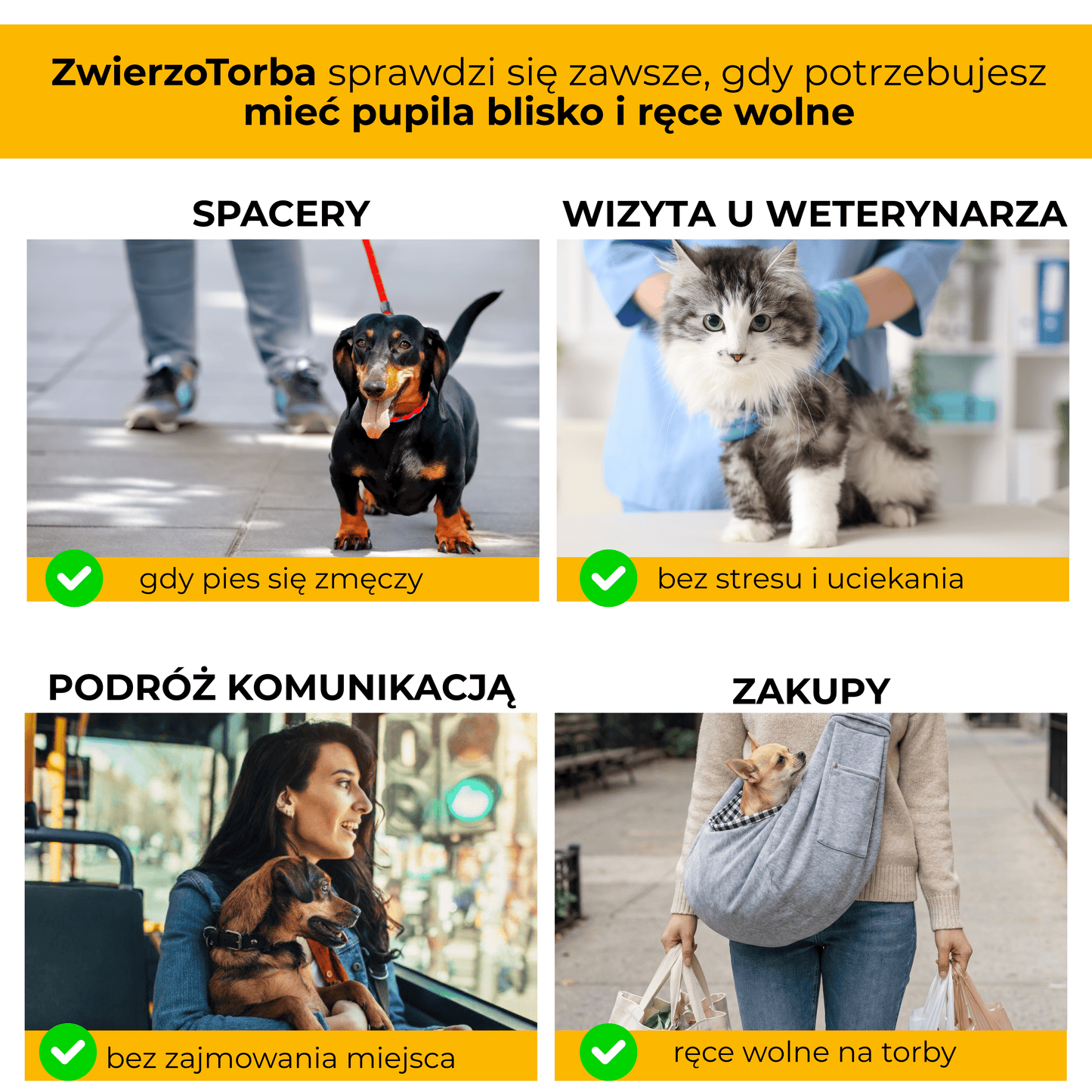 ZwierzoTorba - wygodne nosidełko