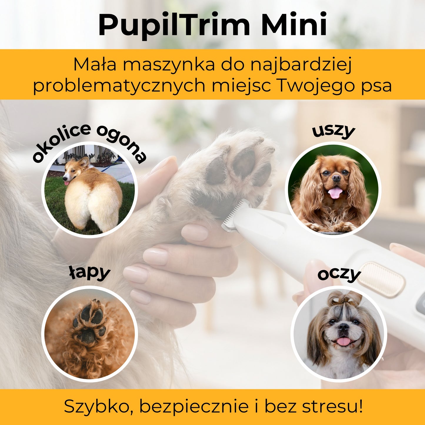 PupilTrim Mini - precyzyjny trymer dla zwierząt
