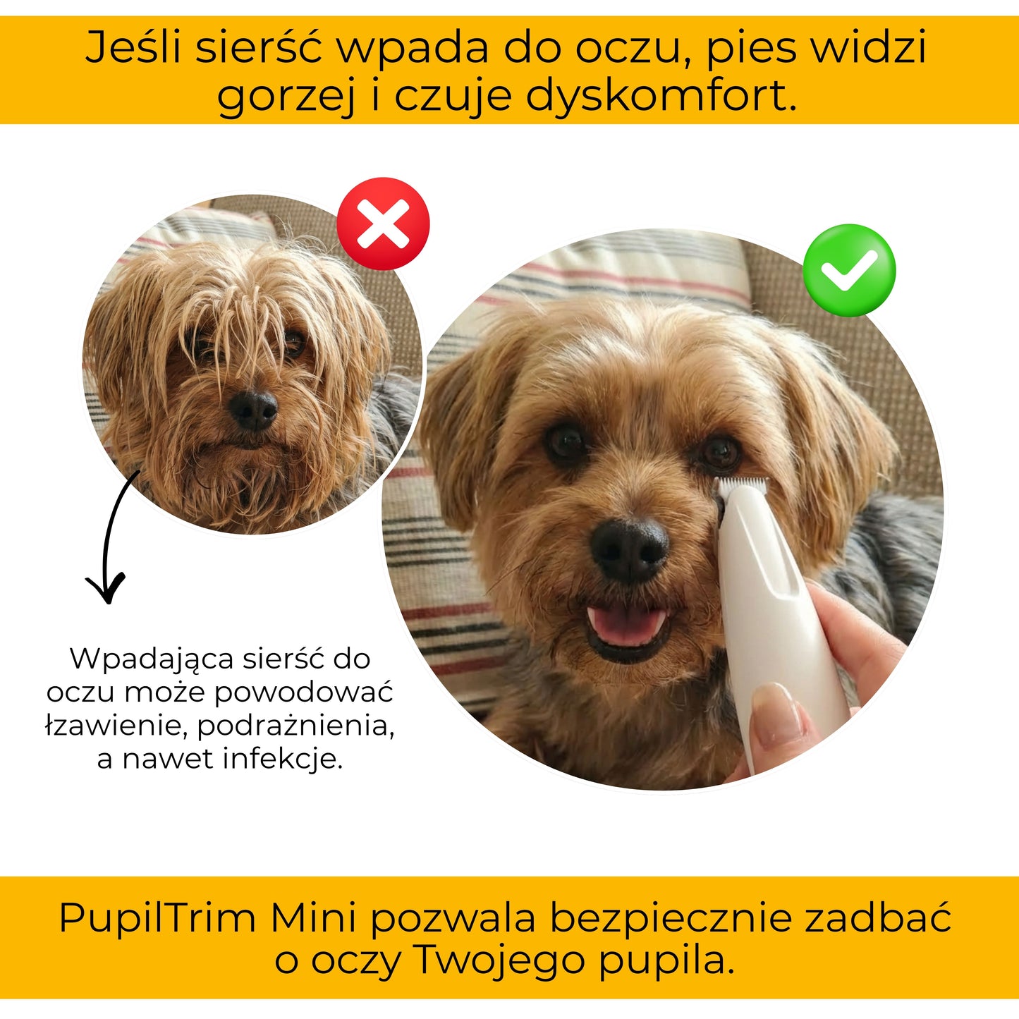PupilTrim Mini - precyzyjny trymer dla zwierząt