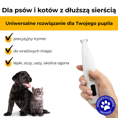 PupilTrim Mini - precyzyjny trymer dla zwierząt