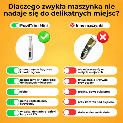 PupilTrim Mini - precyzyjny trymer dla zwierząt
