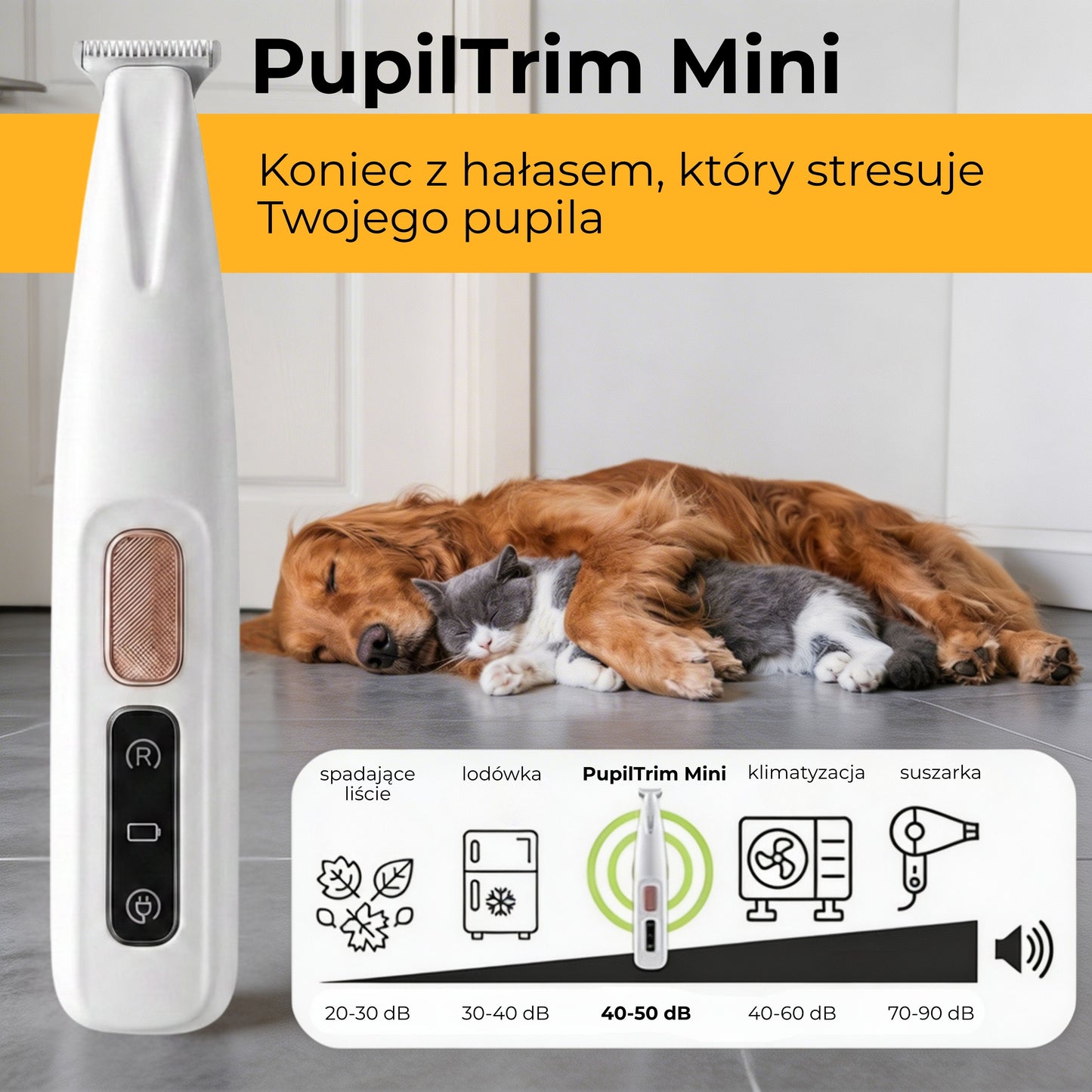 PupilTrim Mini - precyzyjny trymer dla zwierząt