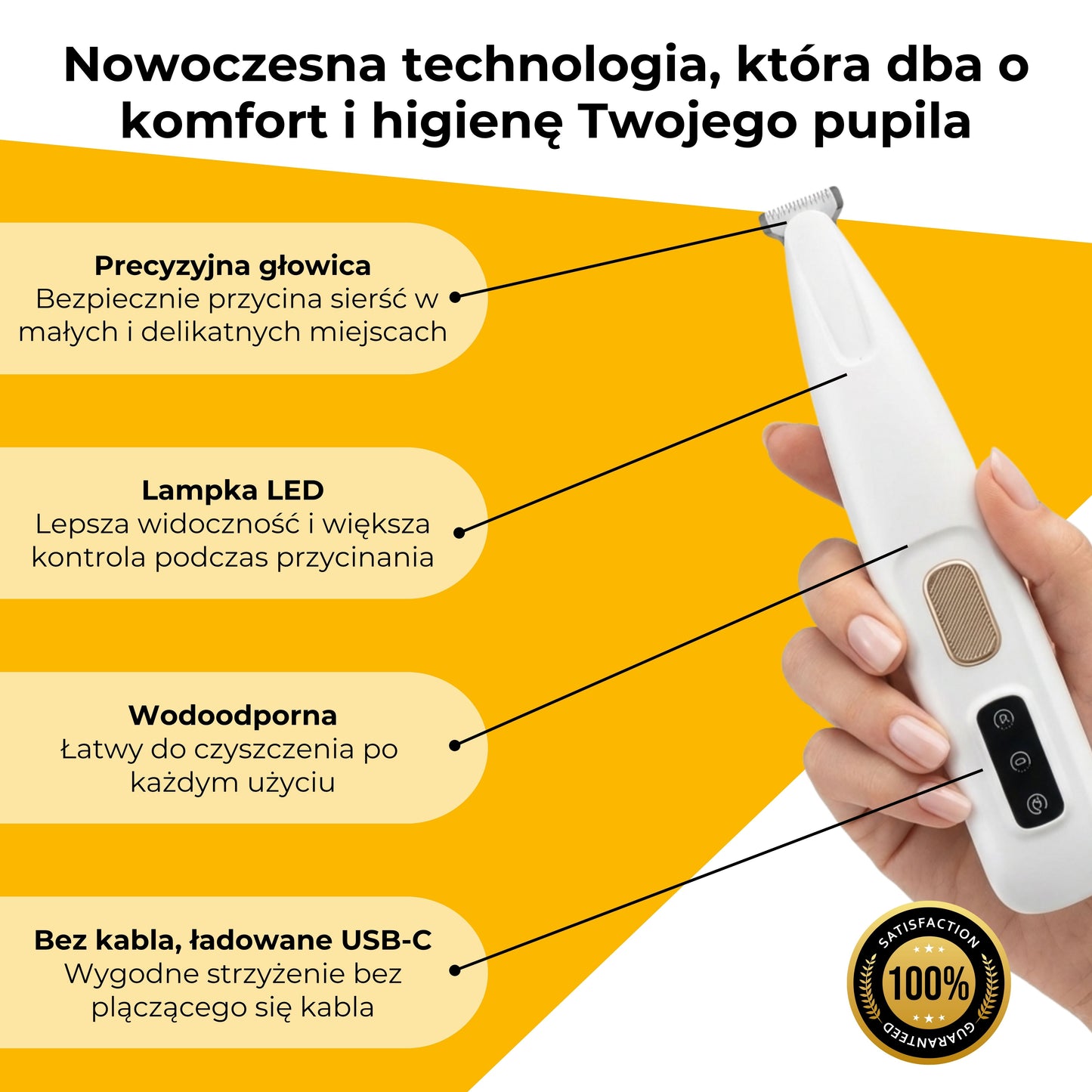 PupilTrim Mini - precyzyjny trymer dla zwierząt