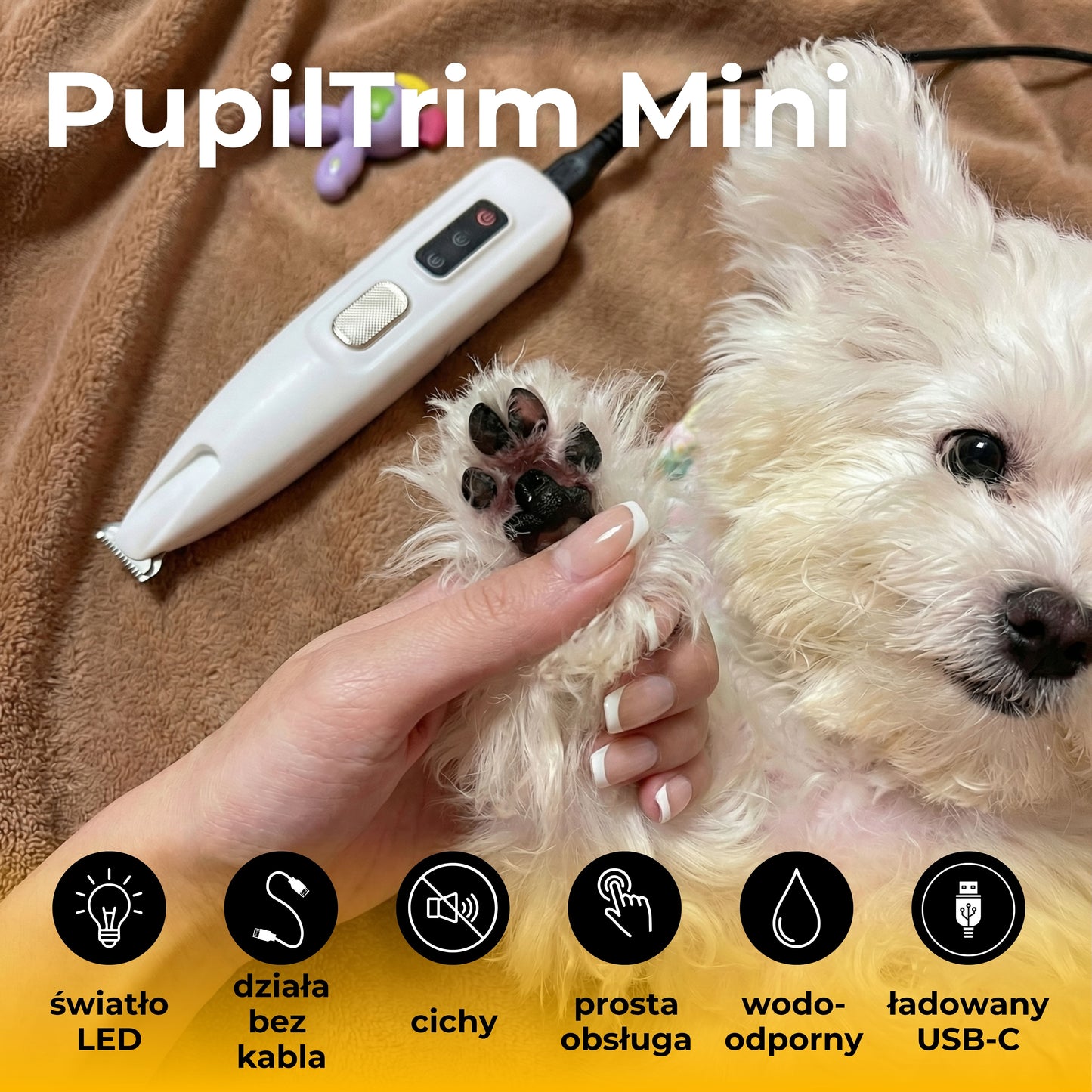 PupilTrim Mini - precyzyjny trymer dla zwierząt