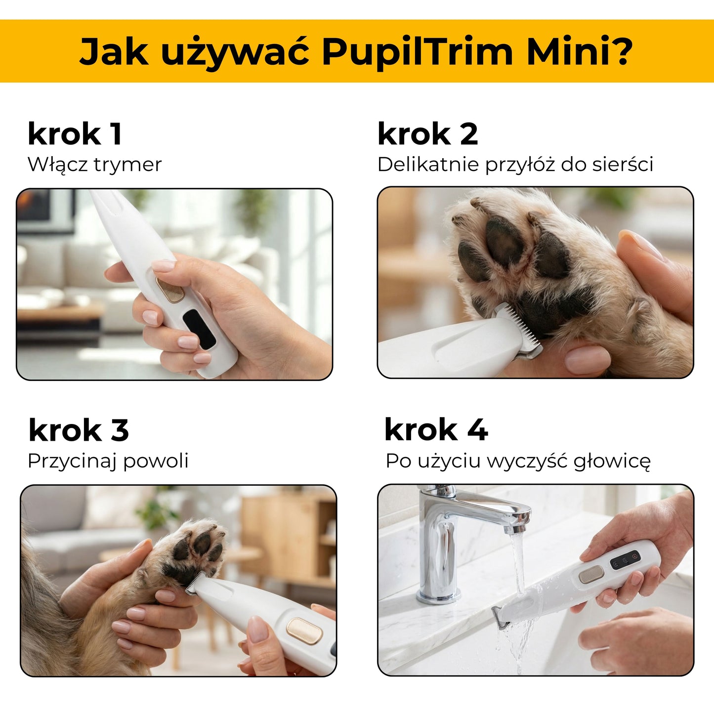 PupilTrim Mini - precyzyjny trymer dla zwierząt