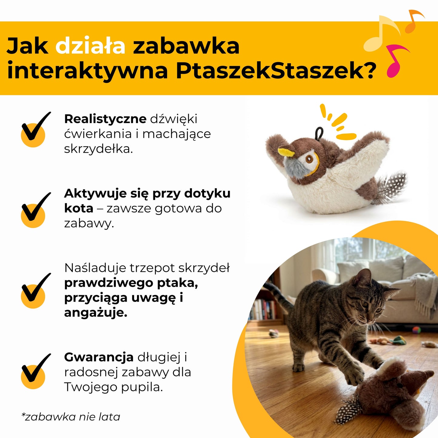 PtaszekStaszek - zabawka interaktywna
