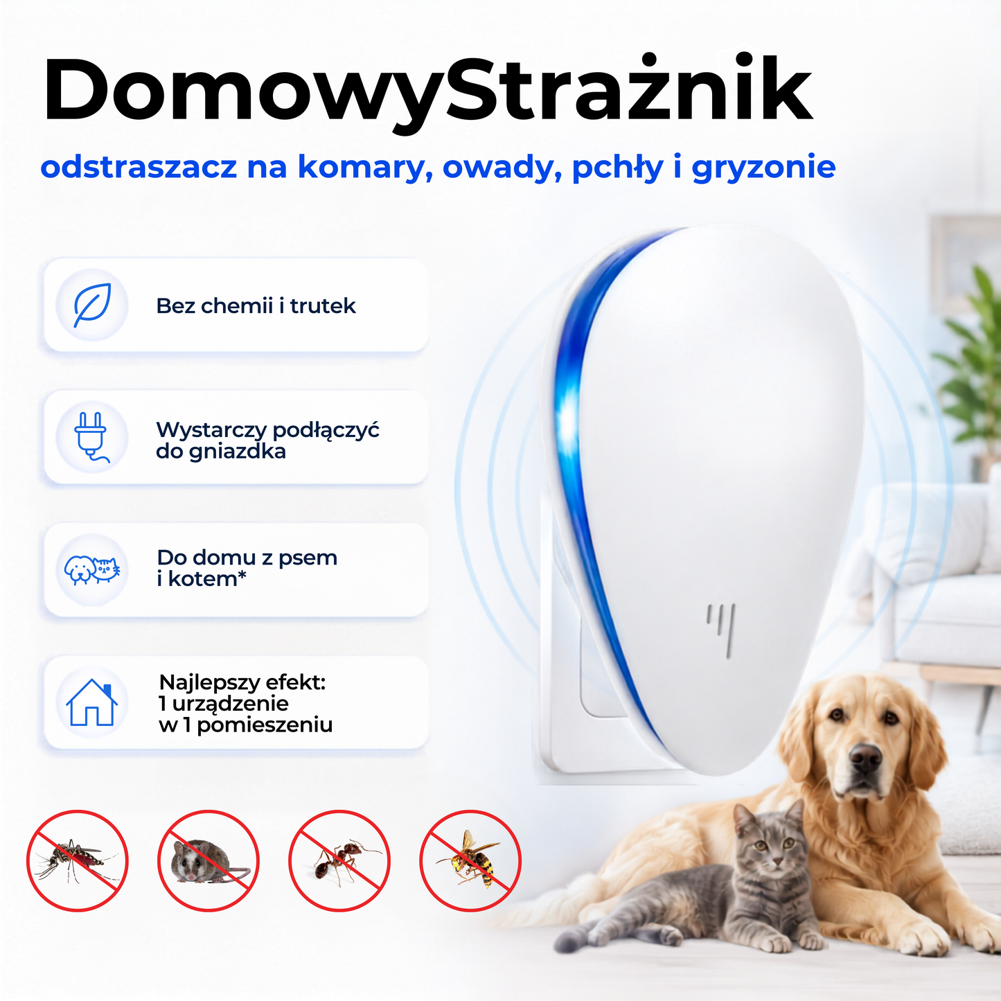 DomowyStrażnik - odstraszacz na owady i gryzonie