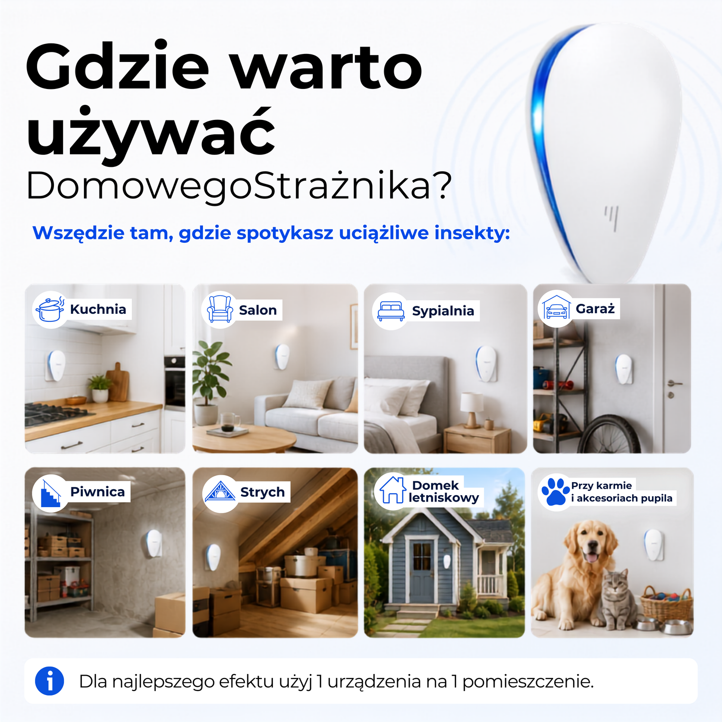 DomowyStrażnik - odstraszacz na owady i gryzonie