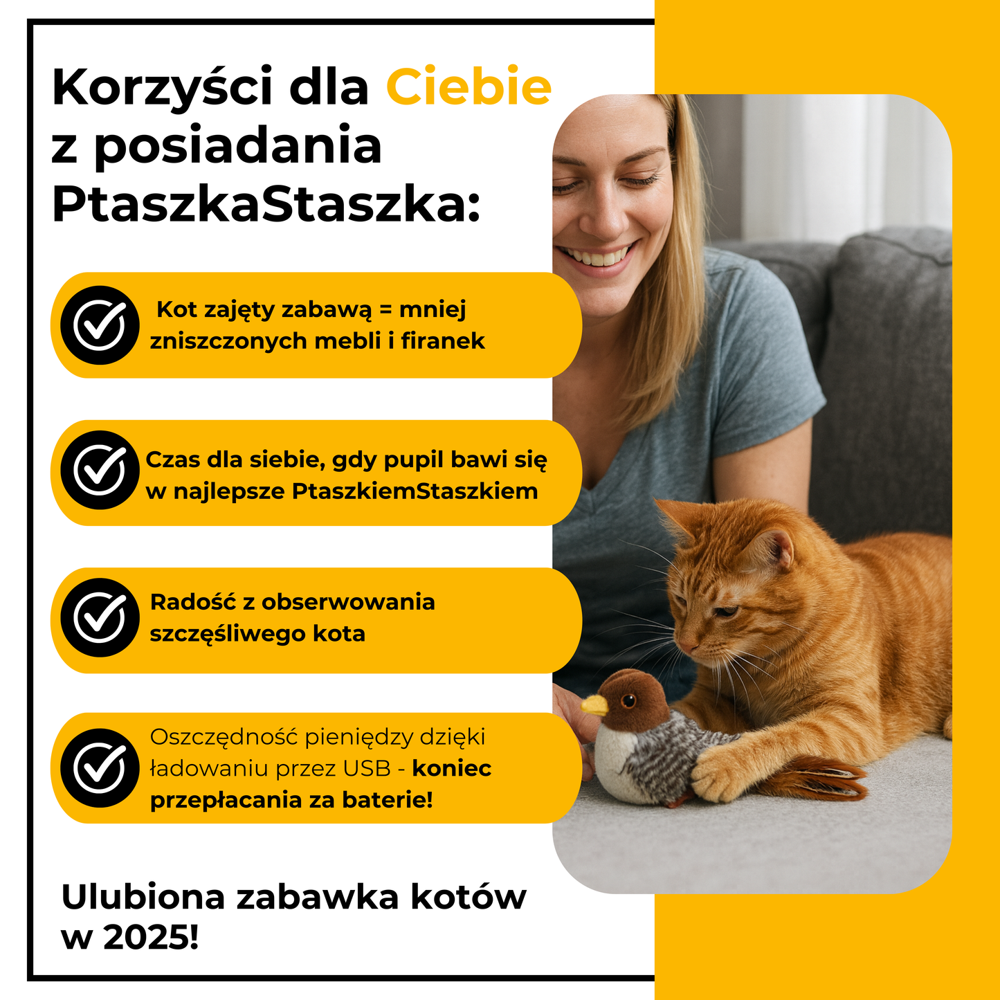 Zabawka Interaktywna PtaszekStaszek