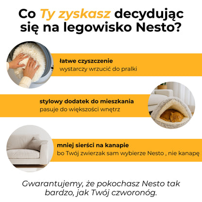 Nesto - przytulne legowisko dla Twojego pupila