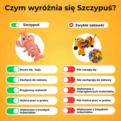 Szczypuś - maskotka interaktywna dla psów