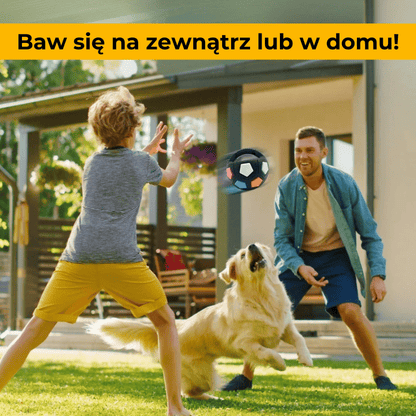 ZwierzoPiłka - wytrzymała piszcząca piłka z uchwytem dla psa