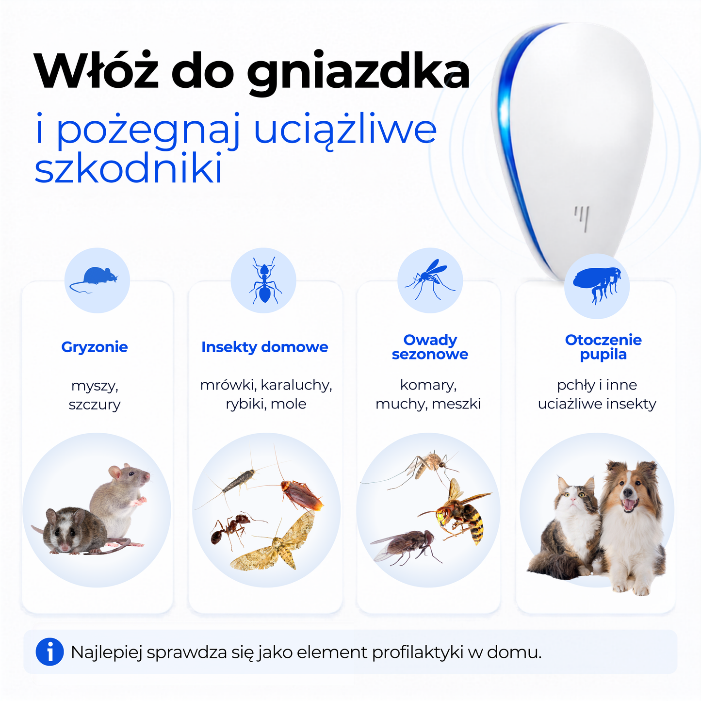 DomowyStrażnik - odstraszacz na owady i gryzonie