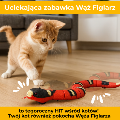 WążFiglarz - interaktywna zabawka dla kotów